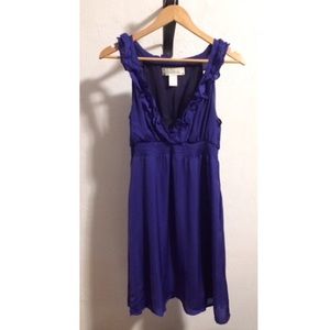 Purple Francesca’s ruffle dress